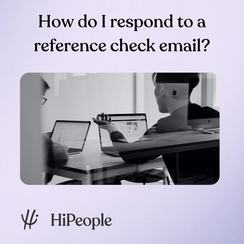 How do I respond to a reference check email?