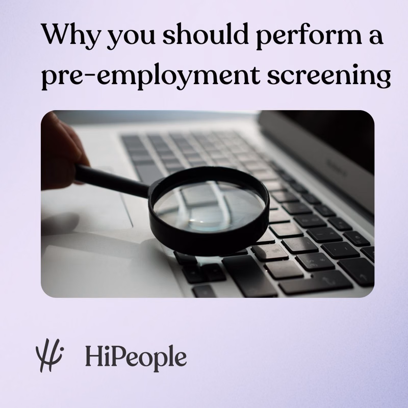 Why You Should Perform Pre-Employment Screening