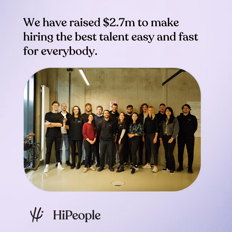 We have raised $2.7m to make hiring easy and fast for everybody!