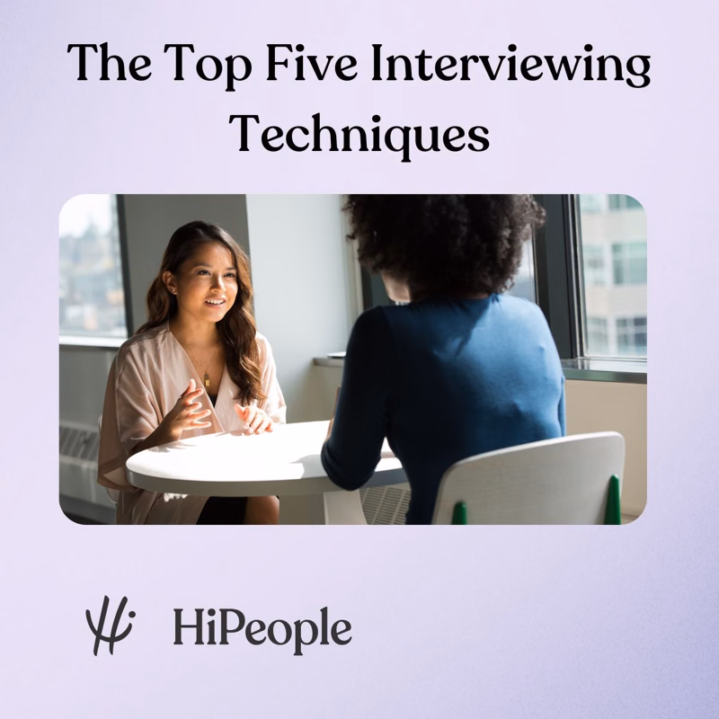 The Top Five Interviewing Techniques