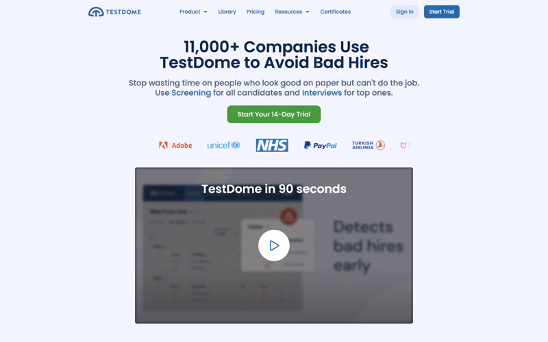 TestDome compared with HiPeople
