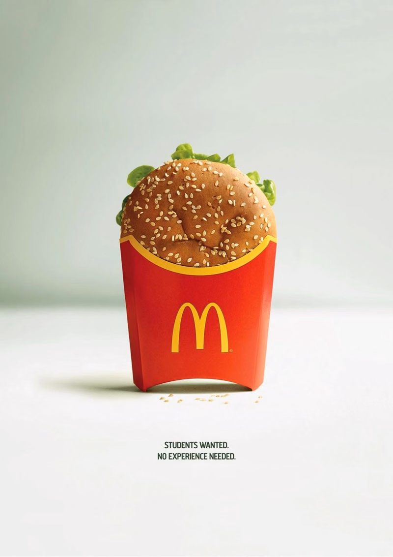 Top Job Advertisements Examples - McDonald's Job Ad for Students