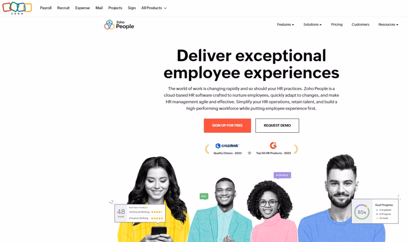 Zoho People HRMS