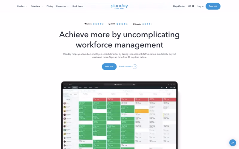 Best Workforce Forecasting and Scheduling Software Planday