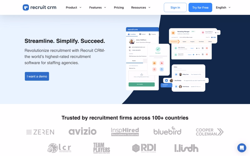 Recruit CRM compared with HiPeople