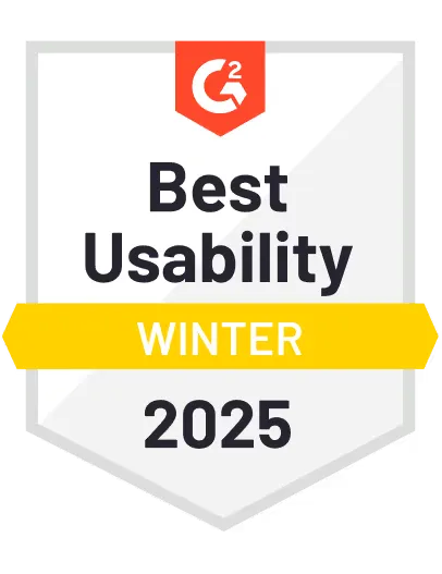 G2 badge — Best Usability