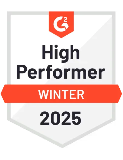 G2 badge — High Performer