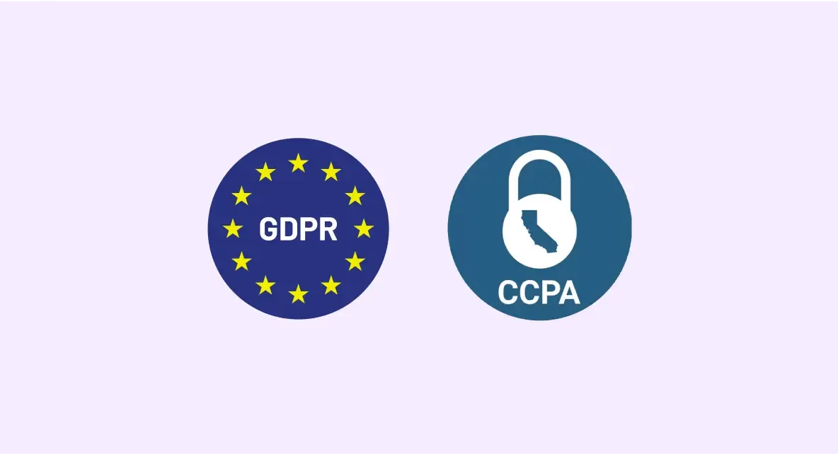 GDPR and CCPA compliance badges.