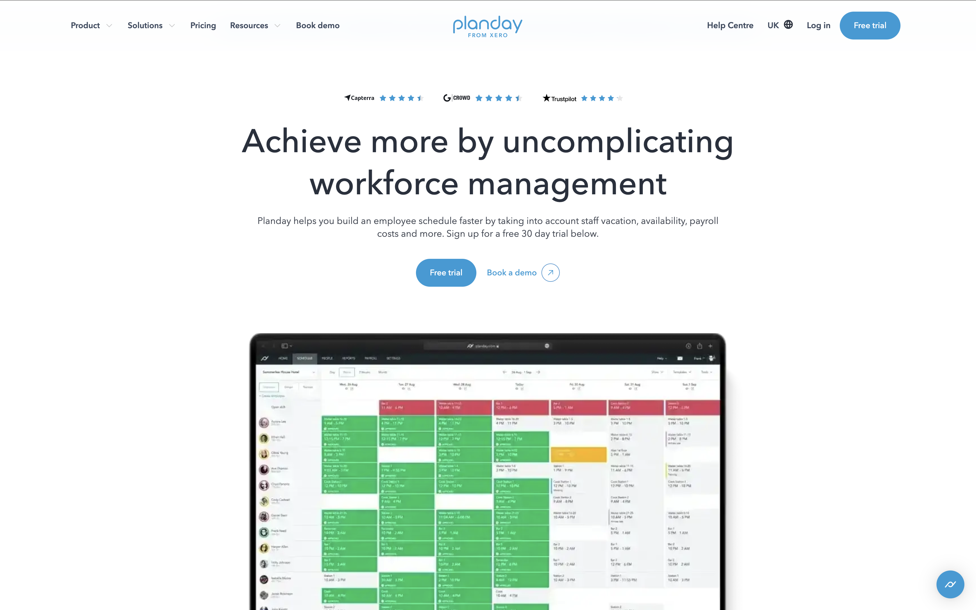 Best Workforce Forecasting and Scheduling Software Planday