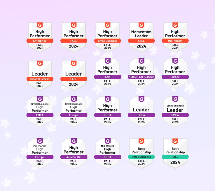 HiPeople Fall 2024 G2 Milestones 32 Badges 900 Reviews